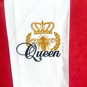 Queen Bee Embroidered Hand Towel